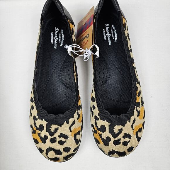 Dearfoam Misty Ballet Flat Leopard Print NIB Women's Size 8 - Picture 1 of 8